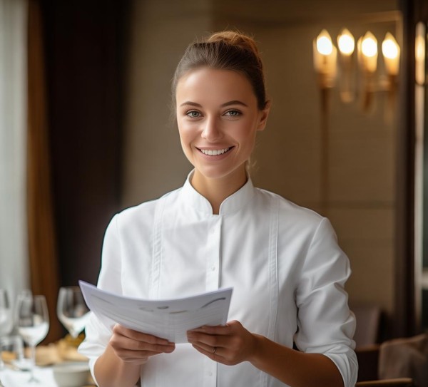 酒店服务员给客人点餐礼仪,细节彰显专业与温度
