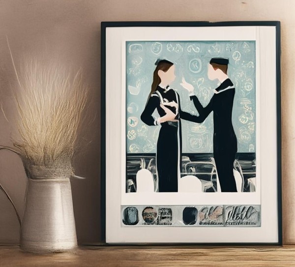 以礼为媒，设计为笔，酒店服务员礼仪海报设计的艺术与功能融合——打造专业服务文化视觉名片